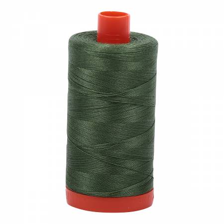 Mako Cotton Thread Solid 50wt 1422yds Very Dark Grass Green 2890
