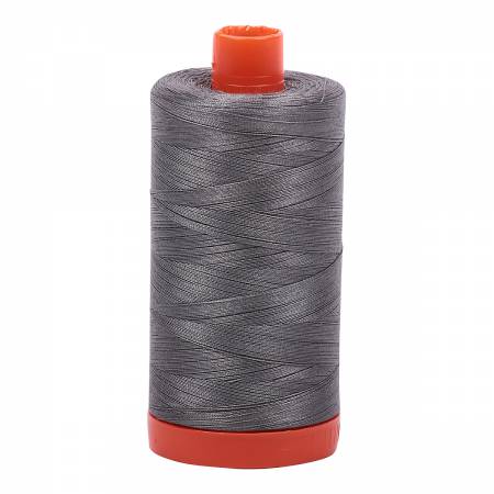 Mako Cotton Thread Solid 50wt 1422yds Grey Smoke 5004