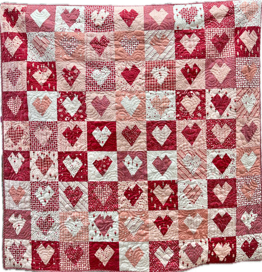 Valentine Heart Quilt Kit