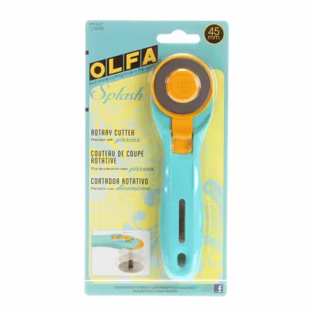 Splash Rotary Cutter 45 mm Aqua