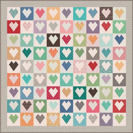 Heart Quilt Paper by Lori Holt
