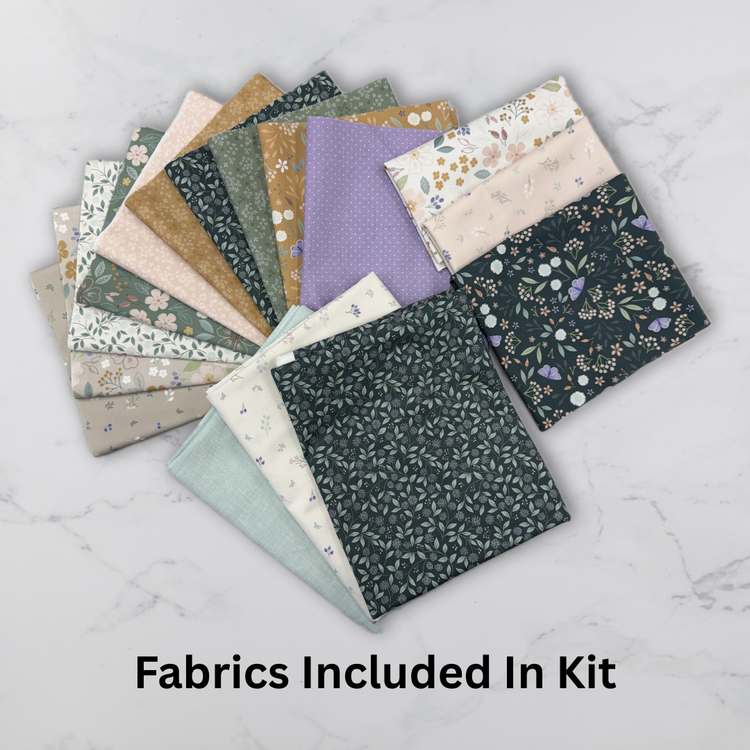 Sun Shower Quilt Kit in Sky Garden fabric