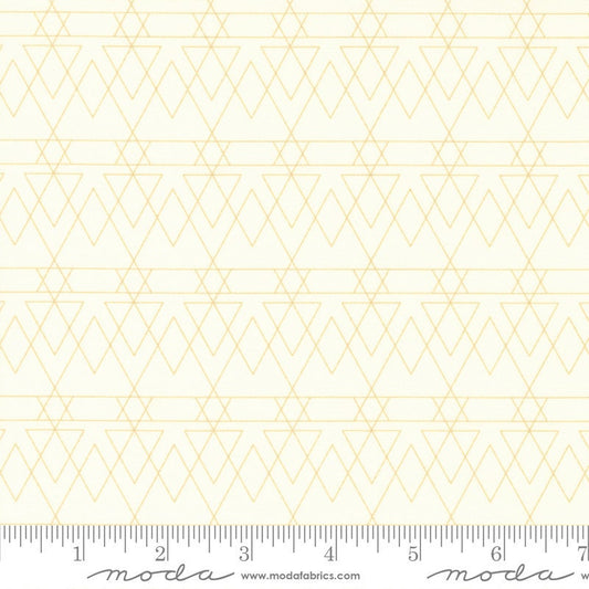 Rainbow Sherbet Triangled Geometrics French Vanilla by Sariditty for Moda Fabrics - 45023 13