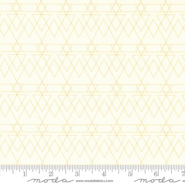 Rainbow Sherbet Triangled Geometrics French Vanilla by Sariditty for Moda Fabrics - 45023 13