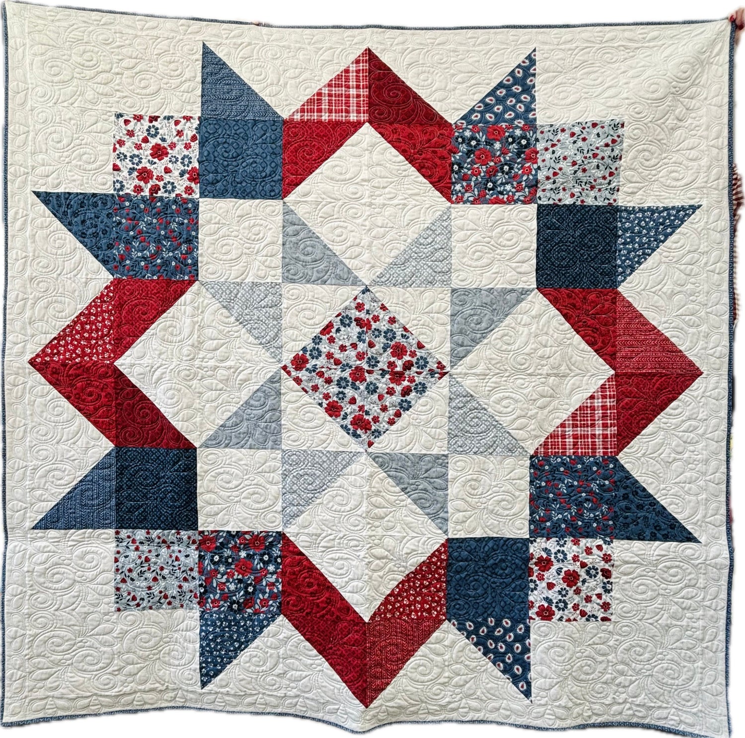Moda Love Quilt Kit with American Beauty fabric by Dani Mogstad for Riley Blake Designs - quilt kit
