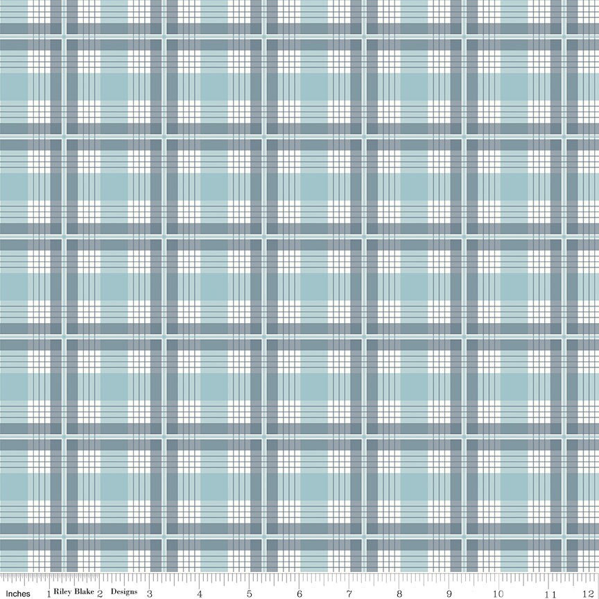 Albion Plaid Blue by Amy Smart for Riley Blake Designs - C14593-BLUE