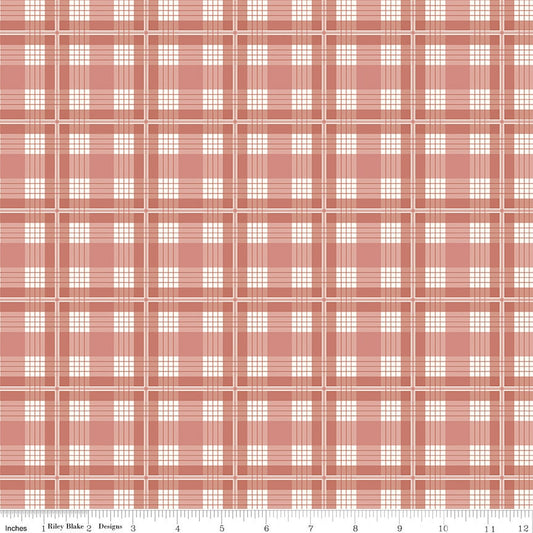 Albion Plaid Rose by Amy Smart for Riley Blake Designs - C14593-ROSE