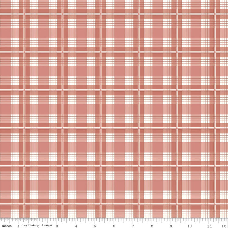 Albion Plaid Rose by Amy Smart for Riley Blake Designs - C14593-ROSE