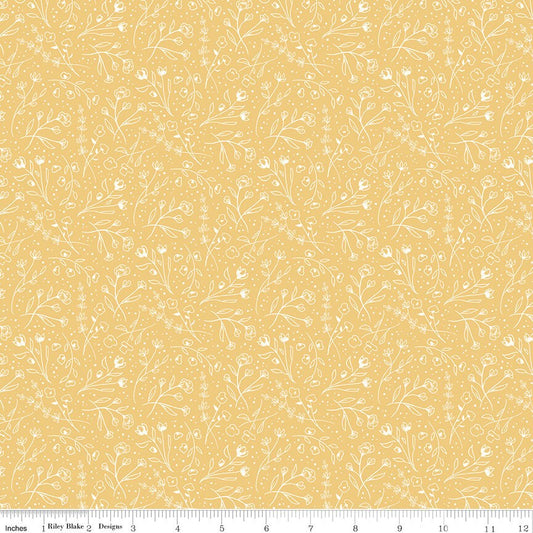 Albion Wildflowers Yellow by Amy Smart for Riley Blake Designs - C14594-YELLOW