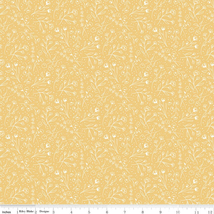 Albion Wildflowers Yellow by Amy Smart for Riley Blake Designs - C14594-YELLOW