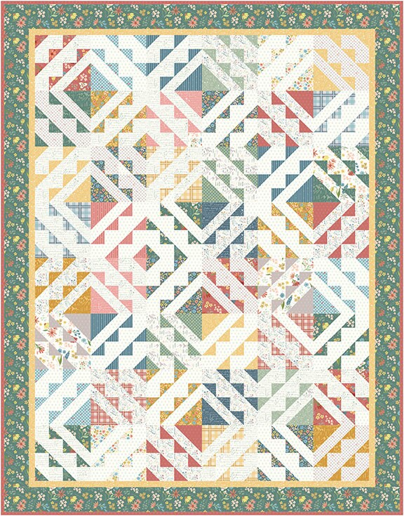 Cascade Falls Quilt Kit with Albion fabric from Amy Smart of Diary of