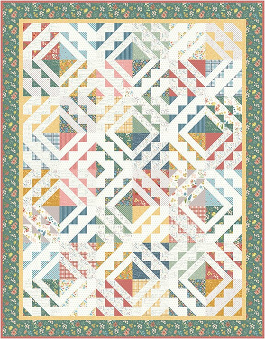 Cascade Falls Quilt Kit with Albion fabric from Amy Smart of Diary of a Quilter for Riley Blake Designs - quilt kit with printed pattern