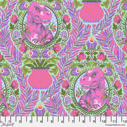ROAR! Tree Rex Mist by Tula Pink for Free Spirit Fabrics - PWTP222.MIST