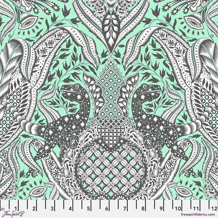 ROAR! Gift Rapt Mint by Tula Pink for Free Spirit Fabrics - PWTP224.MINT