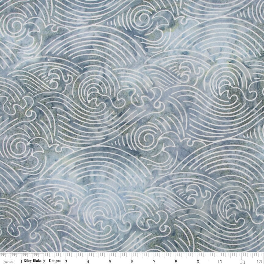 Expressions Batiks Bayou Blues Dolphin by Riley Blake Designs - BTAP1229