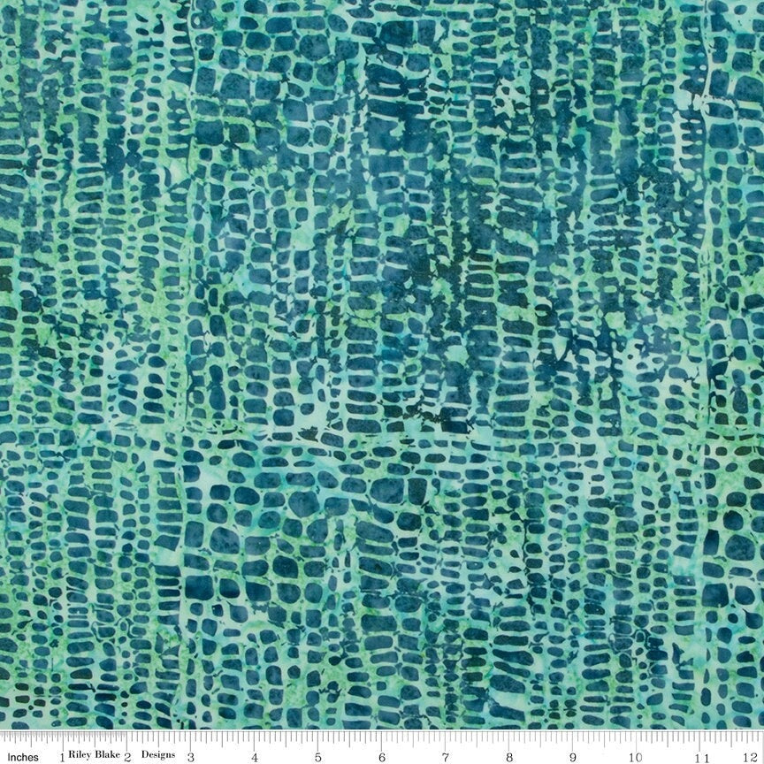 Expressions Batiks Bayou Blues Seafoam by Riley Blake Designs - BTHH1235