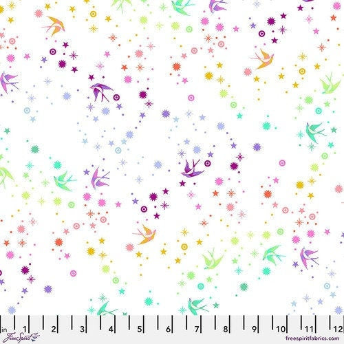 True Colors Fairy Dust White by Tula Pink for Free Spirit Fabrics - PWTP133.WHITE