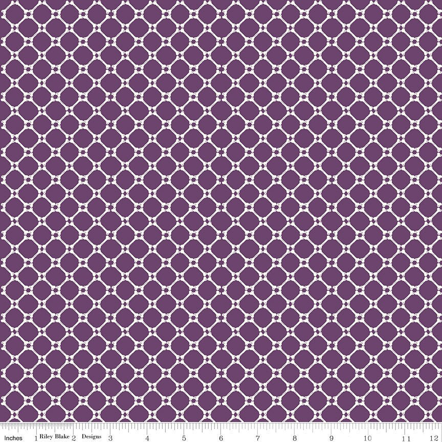 Beggar's Night Bones Purple by Sandy Gervais for Riley Blake Designs - C14507-PURPLE