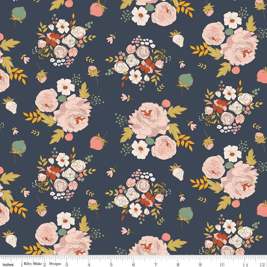 BloomBerry Main Midnight by Minki Kim for Riley Blake Designs -C14600-MIDNIGHT