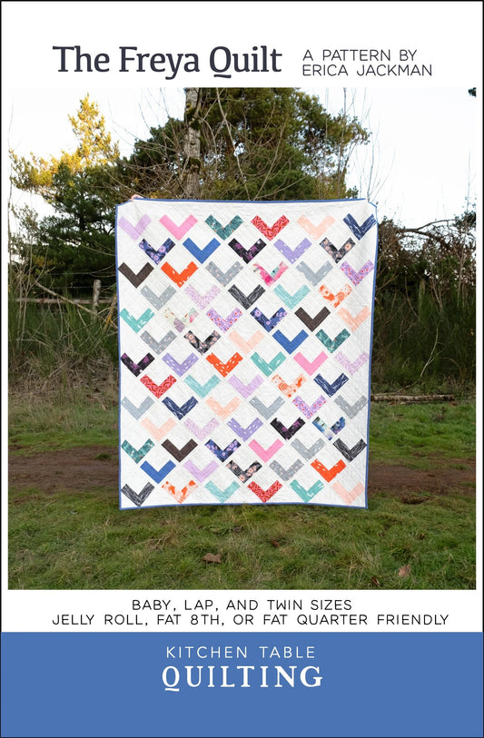 The Freya Quilt Pattern by Erica Jackman of Kitchen Table Quilting - Printed Quilt Pattern