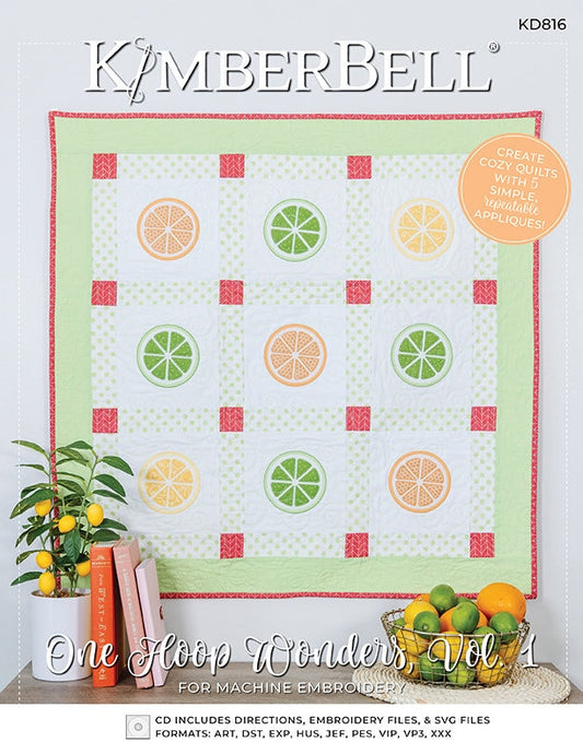 One Hoop Wonders Machine Embroidery CD by Kimberbell Designs - KD816