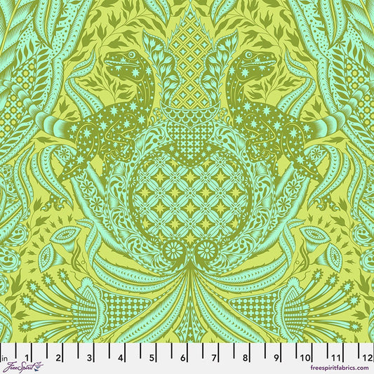 ROAR! Gift Rapt Lime by Tula Pink for Free Spirit Fabrics - PWTP224.LIME
