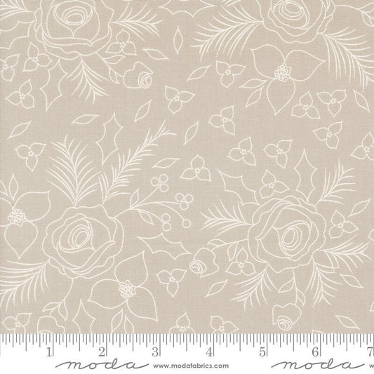 Starberry Winter Sketch Florals Stone by Corey Yoder for Moda Fabrics - 29181 16