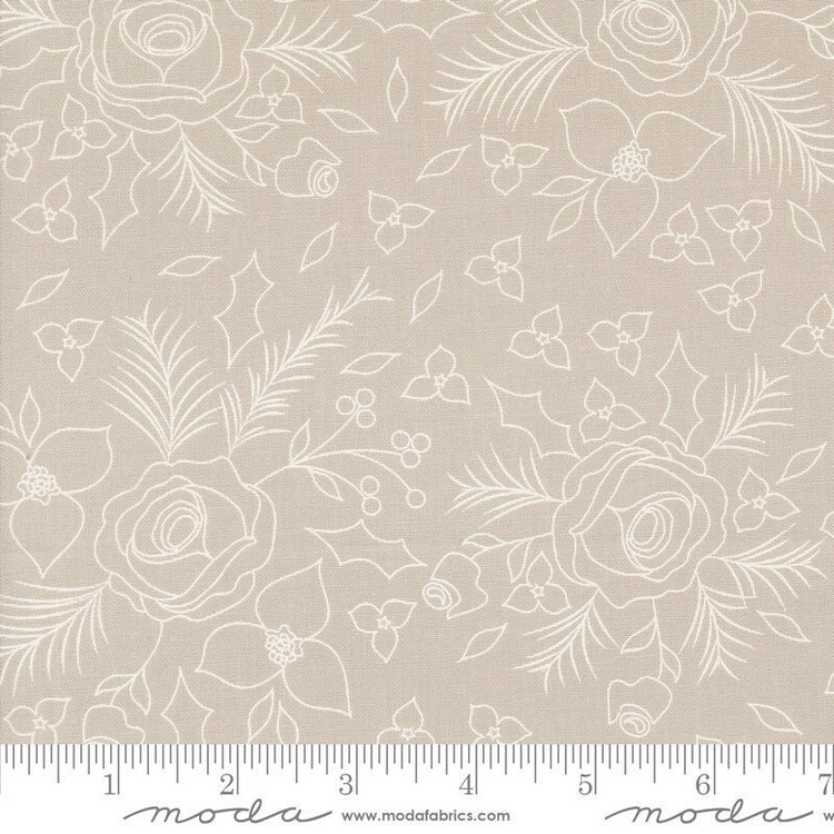 Starberry Winter Sketch Florals Stone by Corey Yoder for Moda Fabrics - 29181 16