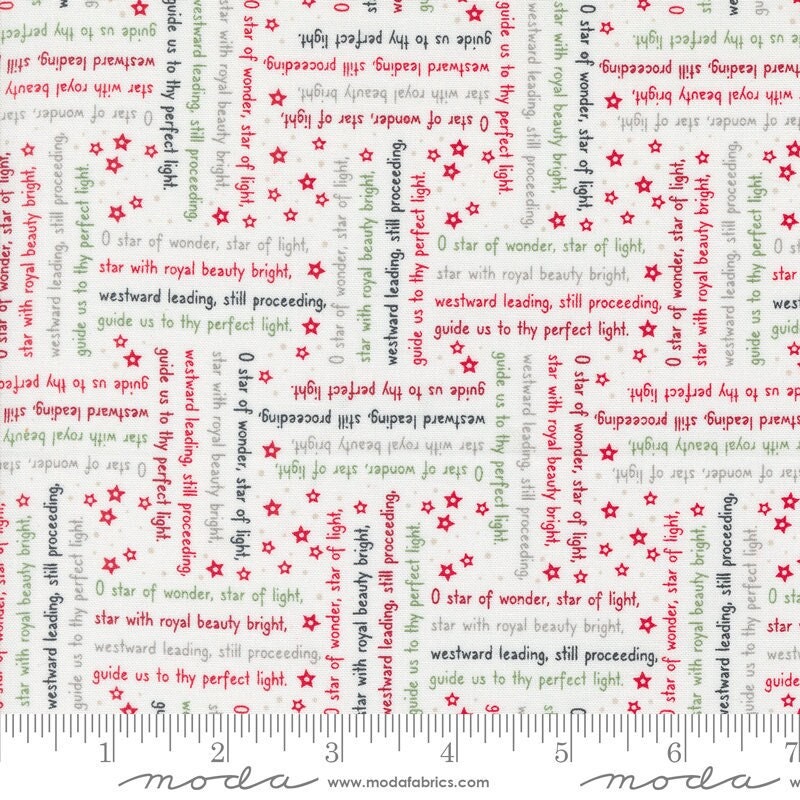 Starberry Woven Song Text and Words Off White by Corey Yoder for Moda Fabrics - 29184 11