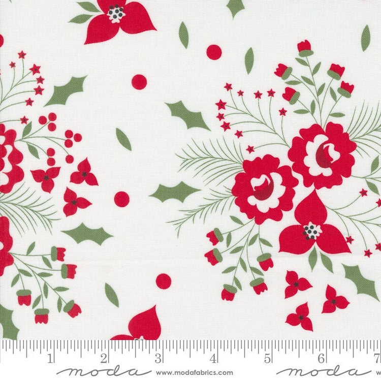 Starberry Holiday Rose Florals Off White by Corey Yoder for Moda Fabrics - 29180 11