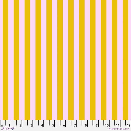 True Colors Tent Stripe Marigold by Tula Pink for Free Spirit Fabrics - PWTP069.MARIG