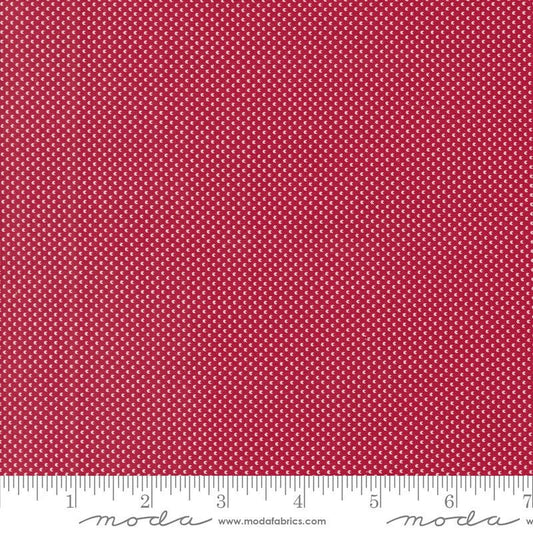 Dear Santa Small Snowball Dots Crimson by Primitive Gatherings for Moda Fabrics - 49262 12