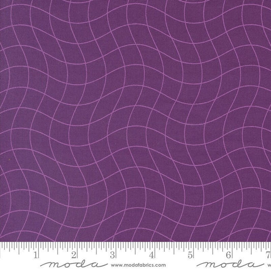 Rainbow Spice Wavy Checkerboard Eggplant by Sariditty for Moda Fabrics - 45044 17