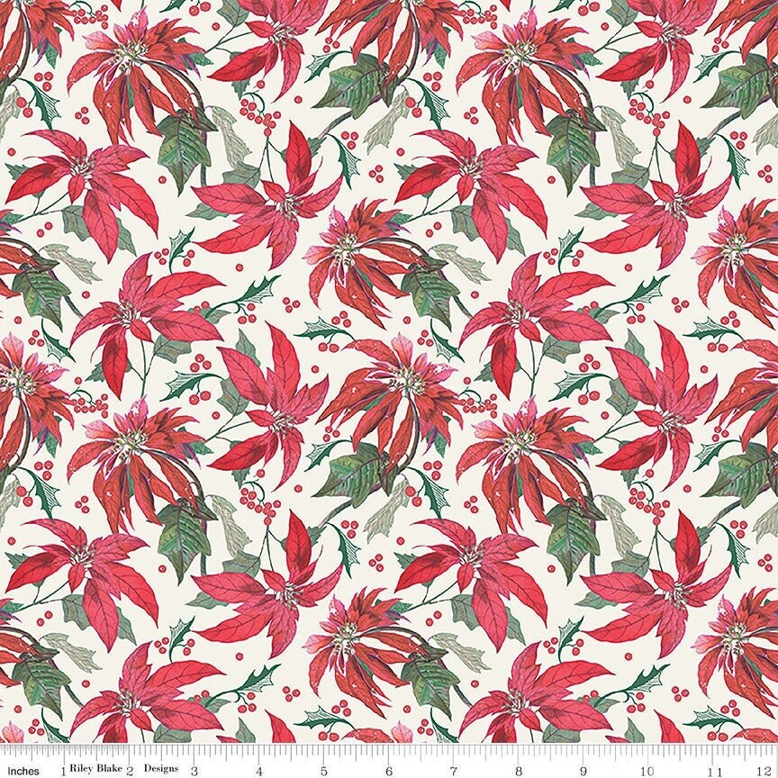 Merry Little Christmas Main Cream by My Minds Eye for Riley Blake Designs - C14840-CREAM