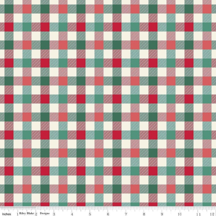 Merry Little Christmas Check Multi by My Mind's Eye for Riley Blake Designs - C14848-MULTI