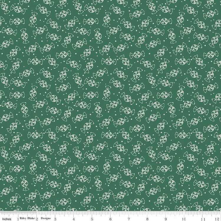 Merry Little Christmas Peppermint Green by My Mind's Eye for Riley Blake Designs - C14846-GREEN