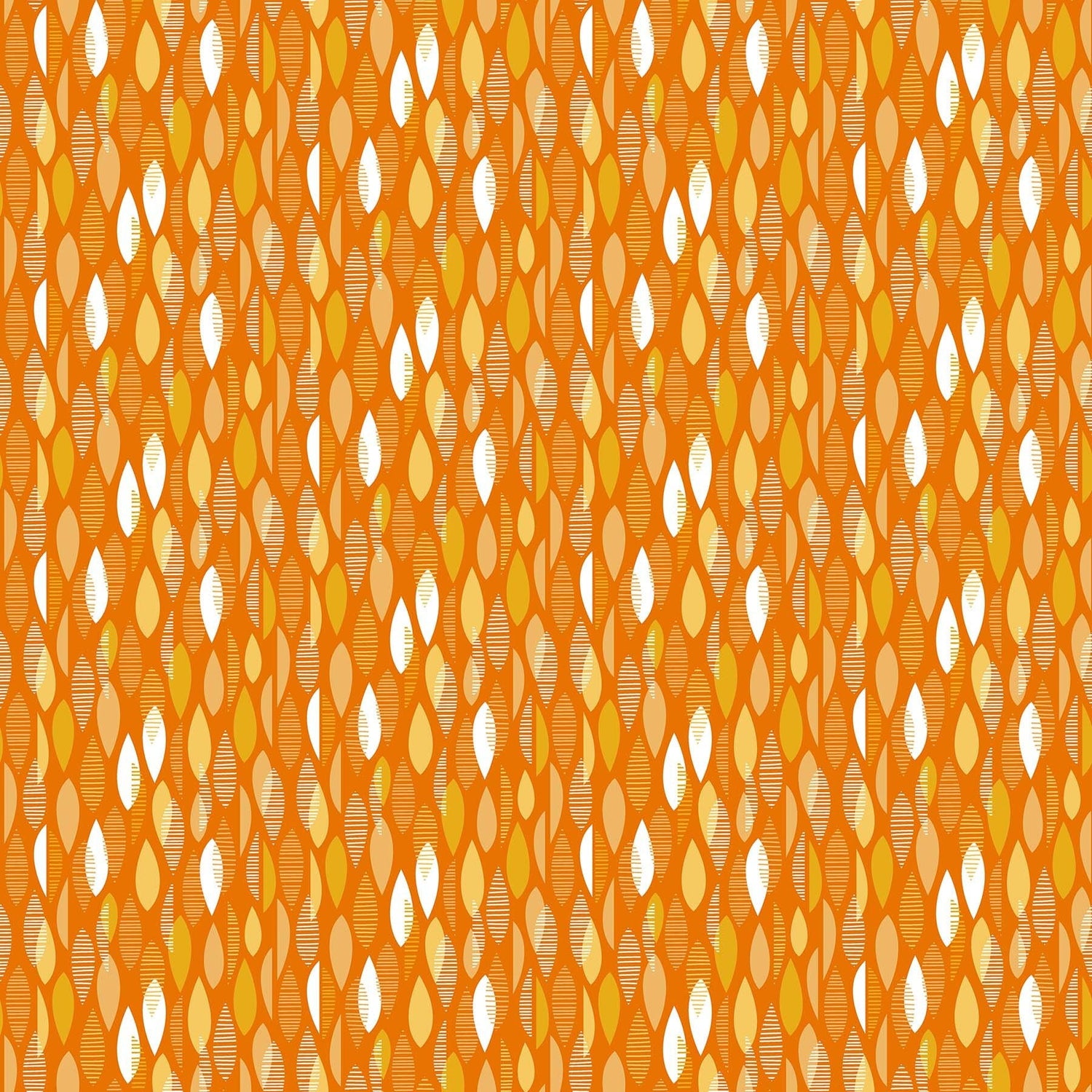 Early Autumn Falling Leaves Orange by Patrick Lose for Northcott Fabrics - 10444-59