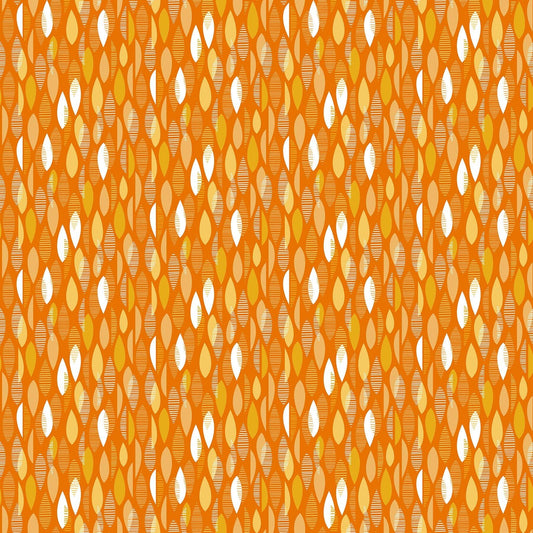 Early Autumn Falling Leaves Orange by Patrick Lose for Northcott Fabrics - 10444-59