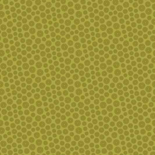 Early Autumn Starbursts Moss by Patrick Lose for Northcott Fabrics - 10447-73