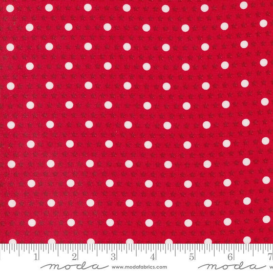 Starberry Polka Star Dots Stars Red by Corey Yoder for Moda Fabrics - 29186 22