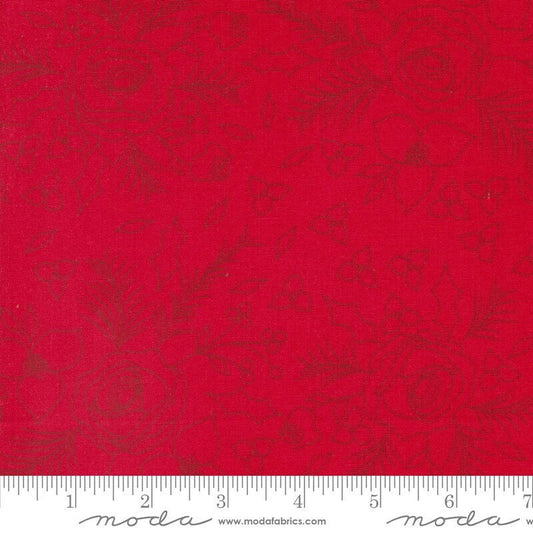 Starberry Winter Sketch Florals Red by Corey Yoder for Moda Fabrics - 29181 12