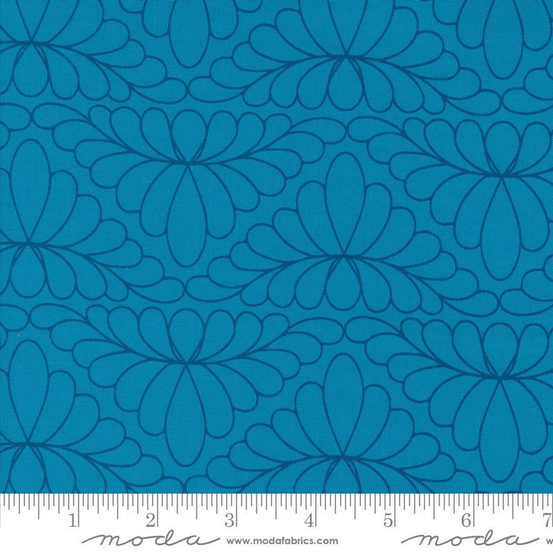 Rainbow Spice Feather Arc Peacock by Sariditty for Moda Fabrics - 45045 21