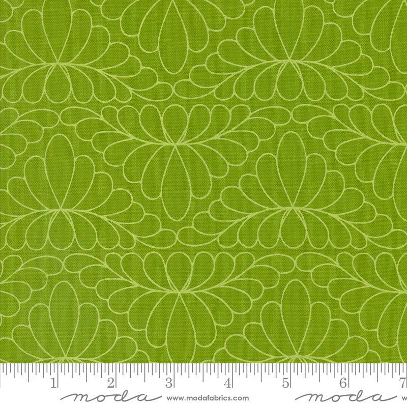 Rainbow Spice Feather Arc Peridot by Sariditty for Moda Fabrics - 45045 26