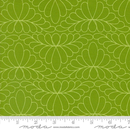 Rainbow Spice Feather Arc Peridot by Sariditty for Moda Fabrics - 45045 26