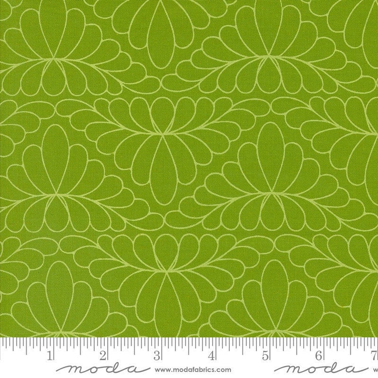 Rainbow Spice Feather Arc Peridot by Sariditty for Moda Fabrics - 45045 26