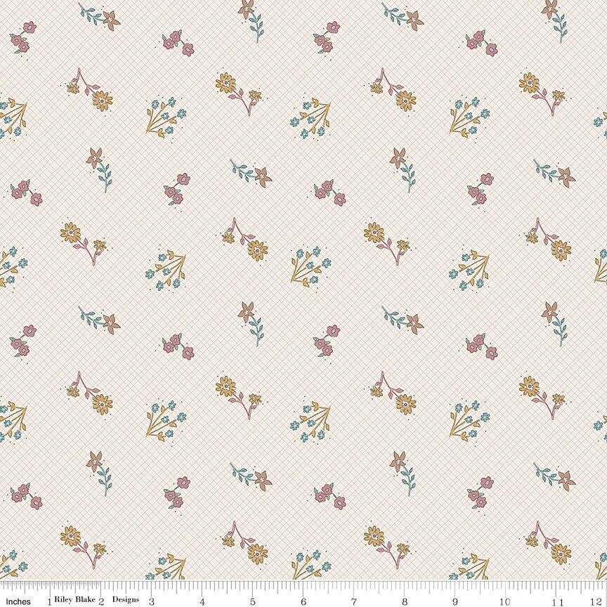 Feels Like Home Wildflowers Cream by Amber Johnson for Riley Blake Designs - C14711-CREAM