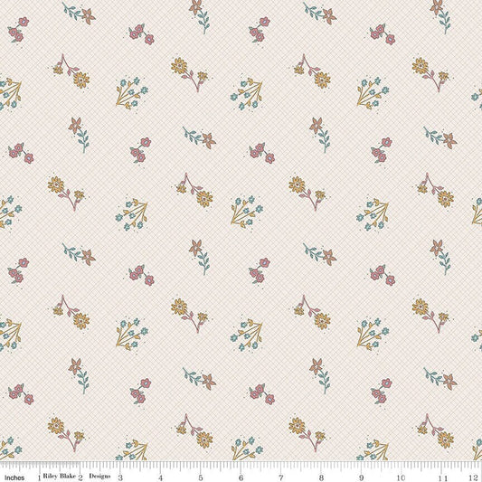 Feels Like Home Wildflowers Cream by Amber Johnson for Riley Blake Designs - C14711-CREAM