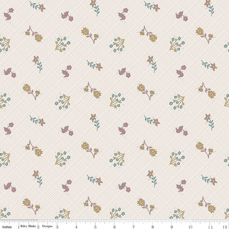 Feels Like Home Wildflowers Cream by Amber Johnson for Riley Blake Designs - C14711-CREAM