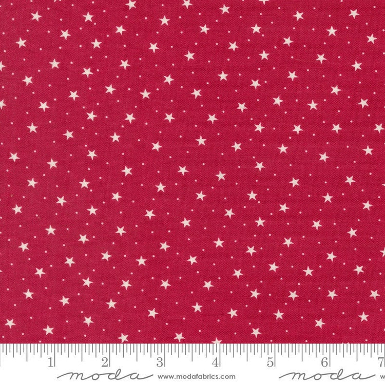 Dear Santa Stars Crimson by Primitive Gatherings for Moda Fabrics - 49260 12