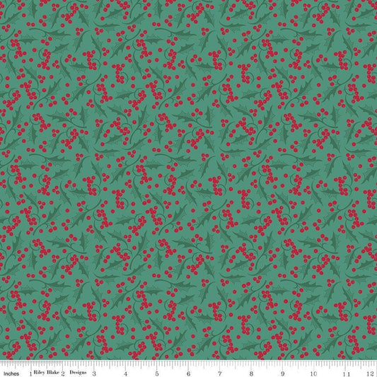 Merry Little Christmas Holly Pine by My Minds Eye for Riley Blake Designs - C14845-PINE